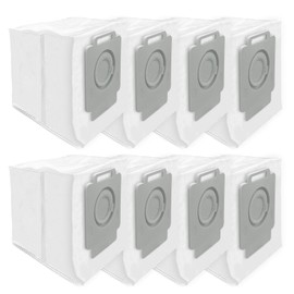 Vacking 8 Pack Vacuum Dust Bags Compatible for iRobot Roomba i1+, i7, i7+, j7, j7+, i8,i8+, i3,i3+, i4,i4+, i5,i5+, i6,i6+, s9, s9+ i & s & j series Robot Vacuum Replacement Parts Dirt Bag Accessories