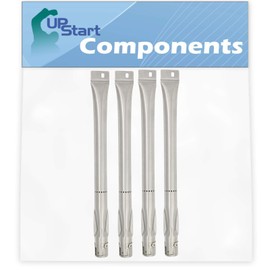 UpStart Components 4-Pack BBQ Gas Grill Tube Burner Replacement Parts for Brinkmann 810-1450-1 - Compatible Barbeque Stainless Steel Pipe Burners