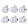 Resin Decoration Resin Luminous Figurine Mini Luminous Rabbit Mini Resin