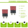 EPLZON 10A DC 12V-14V Auto Reset Circuit Breaker ATC/ATO Low