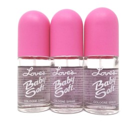 Dana (3) Love's Baby Soft by Dana Cologne Mist 1.0 fl. oz. 30 mL NWOB LOW FILL