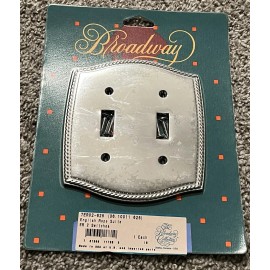 BROADWAY Collection 36.10011.625 English Rope Suite Switch Outlet Cover Chrome