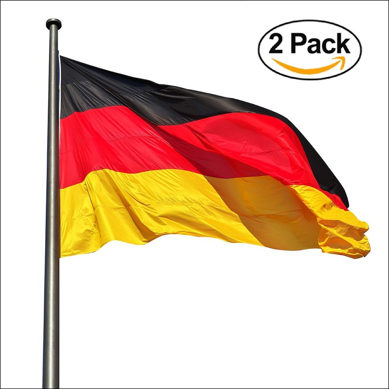 KliKil Germany Flag - Pack of 2 German Flags Made