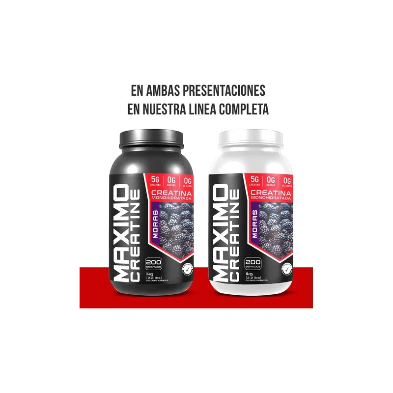 Creatina Monohidratada Maximo Protein 1kg 200 Porciones