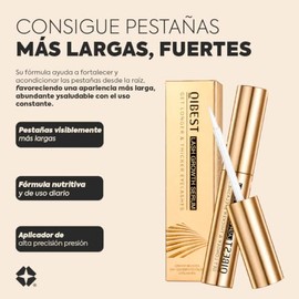 Sérum de Pestañas – Suero Fortalecedor para Crecimiento Natural, Flash Serum Avanzado para Alargar y Engrosar las Pestañas, Estimula su Crecimiento, N
