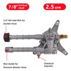 youjupazi 7/8" Shaft Vertical Pressure Washer Pump 2600-3000 PSI @2.5