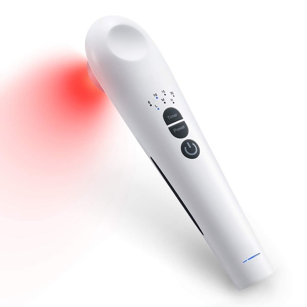 Red Light Therapy Device for Back, 3 Power Mode/ 4 Timer, 12x 650nm+1x 808nm, Pain Relief Low Level Infrared Light