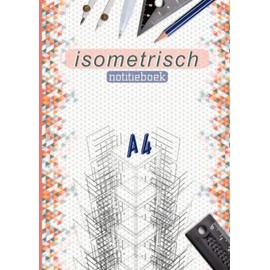 isometrisch notitieboek: A4 isometrisch papieren notitieboek met index voor architecten, kunstenaars, ingenieurs en liefhebbers van perspectieftekenen / 3D-ontwerpen.