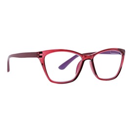 Life is Good Women's Rectangle Readers Rectangular Reading Glasses, Berry, 52mm, 16mm, 140mm + 2.5
