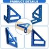 3D Woodworking Square Protractor,Triangle Ruler Scriber,45/90 Degree Carpenter Square Aluminum