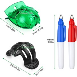 Unbranded 8pcs Golf Ball Marker Liner Drawing Golf Ball Marker 4 Golf Ball Marker Stencil