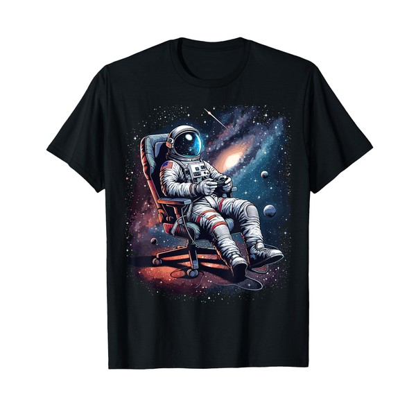 Space Astronaut Gaming System Planets Astronaut Gamer T-Shirt