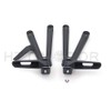 HTTMT MT390-011-BK Black Rear Passenger Foot Pegs Bracket Compatible with