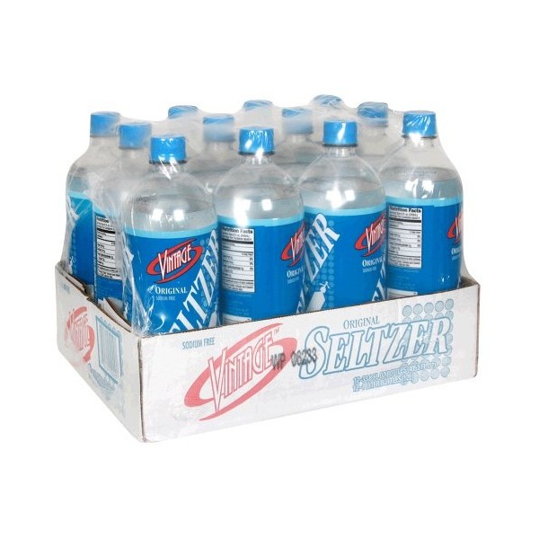 Vintage Seltzer Water, 33.8 Ounce (12 Bottles)