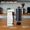 Mini Manual Coffee Grinder with 40 Adjustable Settings, Portable Hand