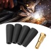 4Pcs PTFE Flux Core Gasless Nozzle 1Pcs Brass Gas Diffuser