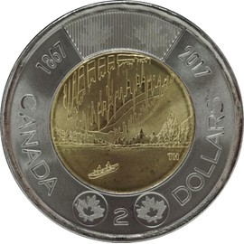 2017 $2 Canada's 150th Anniversary Dance of The Spirits Toonie Non-Coloured (1 Coin), Uncirculated