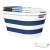 OOAMBB 43L(11.5Gallon) Collapsible Laundry Basket Plastic, Pop Up Laundry hamper/Storage