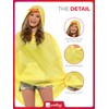 Smiffys Duck Party Poncho, Yellow with Drawstring Bag, Party Poncho