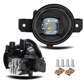Luz antiniebla LED de repuesto para Nissan 07-21 Altima, 13-16 Pathfinder, 15-18 Murano, 15-17 Juke, 04-19 Sentra (excepto SE-R), 07-14 Maxima, 14-16 Versa Note, lámpara antiniebla de conducción de conductor y pasajeros