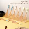 3Pcs Wooden Spatula Set Heat Resistant Light Weight Kitchen Cooking
