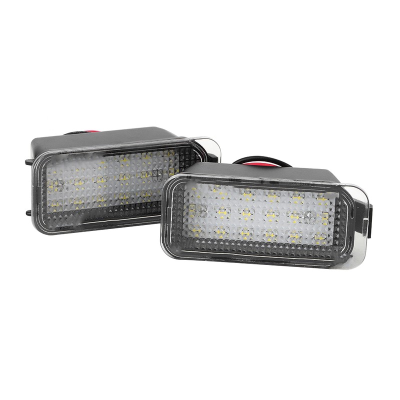 1 Pair DC12V 3200K 18 LEDs Number Plate License Panel