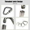 Pack of 2 Carabiner Hooks, Stainless Steel 304 Triangular Carabiner