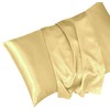 My home store Gold Silk Pillowcase 2 Pack - Hypoallergenic,