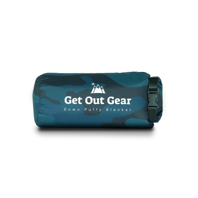 Get Out Gear - Manta hinchada de camuflaje (plumón, azul)