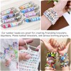 MIIIM 1000pcs Vowel Pony Letter Beads for Keychains Making (A,