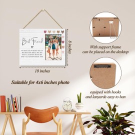 patcate Best Friends Picture Frame Gift, BFF Gifts, Friends Forever Gifts, Appreciation Gifts For Friend, 4x6 Picture Frame For Wall And Tabletop Display-B05