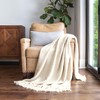 Linen Market Beddings Basketweave Throw Blanket: Luxurious Comfort and Style