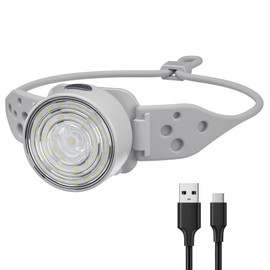 SEVENKA Rechargeable Headlamp with Red Light, Outdoor Camping Headlamps with Adjustable Silicone Headband, 2oz Lightweight Headlamp Flashlight, 45° Pivotable Head