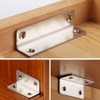 ONEBO 10 Pcs Stainless Steel Corner Brackets, Right Angle Brackets,