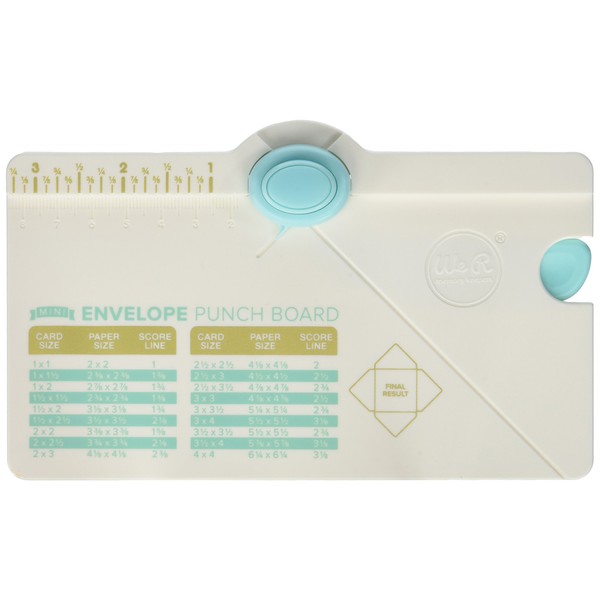 We R Memory Keepers 0633356605416 Board Punch Board & Punch-Mini Envelope (2 Piece), 18.8 x 3 x 15 cm