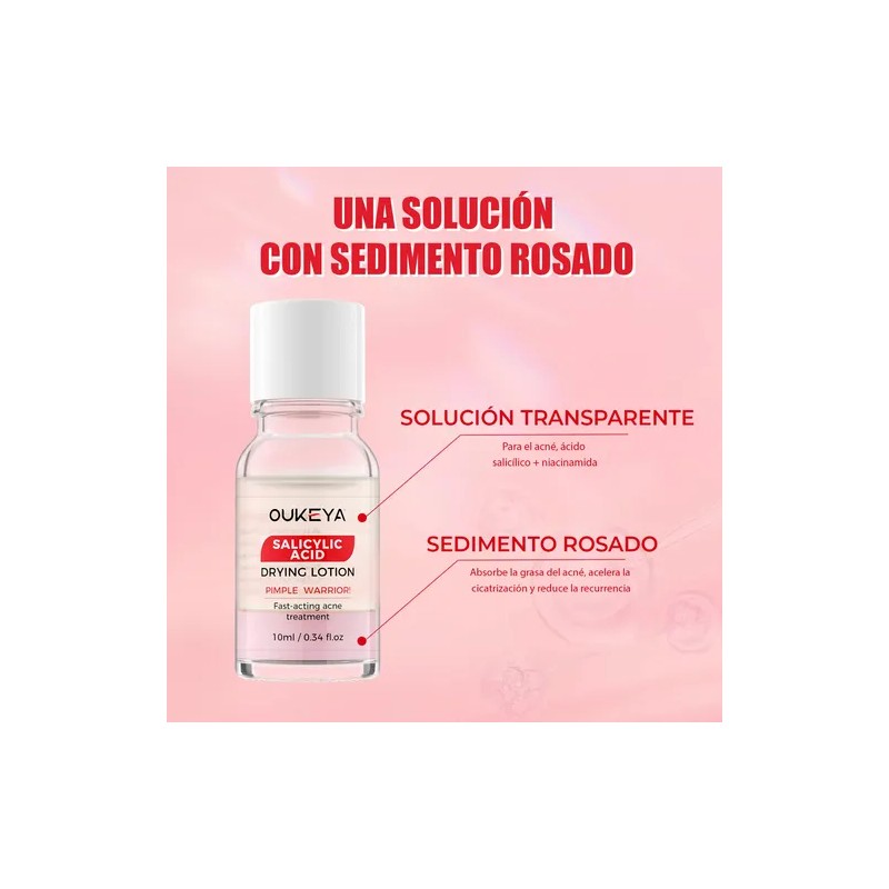 Loción Secante Antiacné Ácido Salicílico 10ml Oukeya