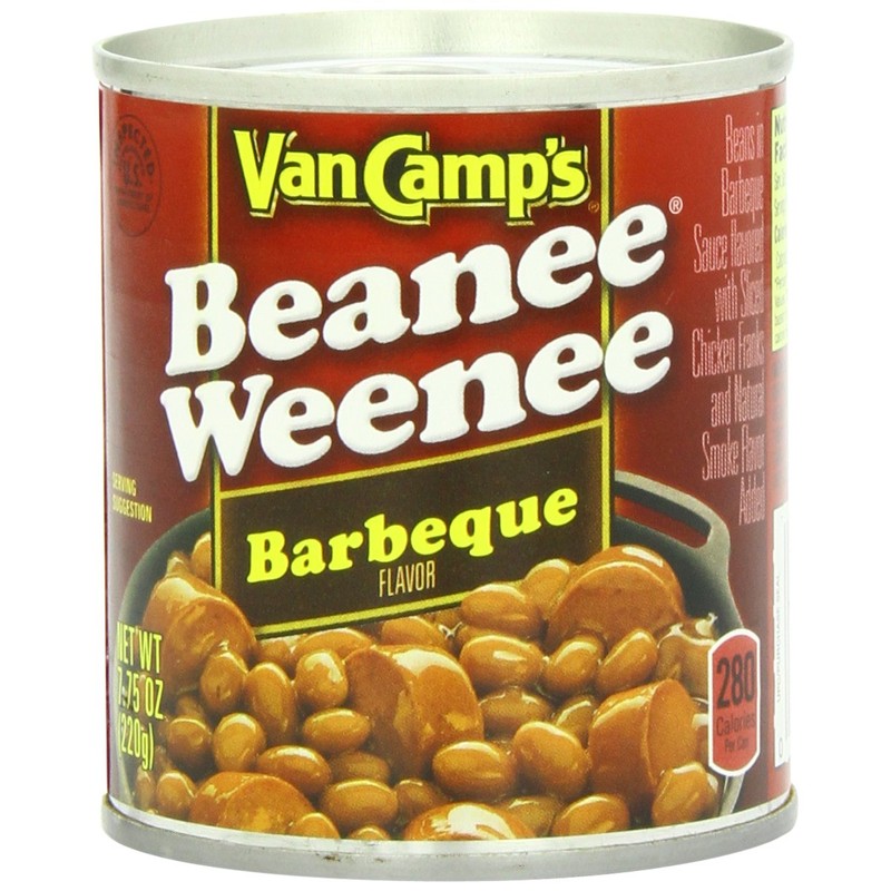 Van Camp's Barbeque Beanee Weenee, Canned Food, 7.75 OZ (Pack