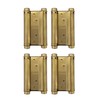 4Pcs 2 Pairs 4" Double Action Spring Hinge Stainless Steel