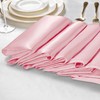 VACVELT 50 Pack Blush Pink Satin Napkins 17x17 Inch Wedding