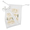 Ambesonne Adventure Cartoon Fabric Pouch Set of 2, Say Yes