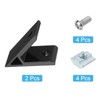 sourcing map 2Set 45 Degree Angle Aluminum Profile Corner Bracket,