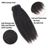 Orientfashion 8pcs Kinky Straight Clip in Hair Extensions Real Human