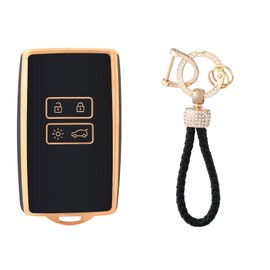 OFFCURVE Key Case with Key Fob Car Key Cover Key Case for Renault Clio Espace Master Talisman Megane Scenic Kadjar Captur Koleos Zoe Dacia Duster Sandero