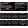 Motiskyy 12 Pcs Miranda Warning Card Metal Miranda Rights Card