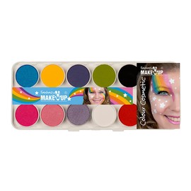 Kreul Fantasy Aqua 37074 Make Up Girls, Painting Box 10 Colours, 2 Sponges, 2 Brushes, Make-Up