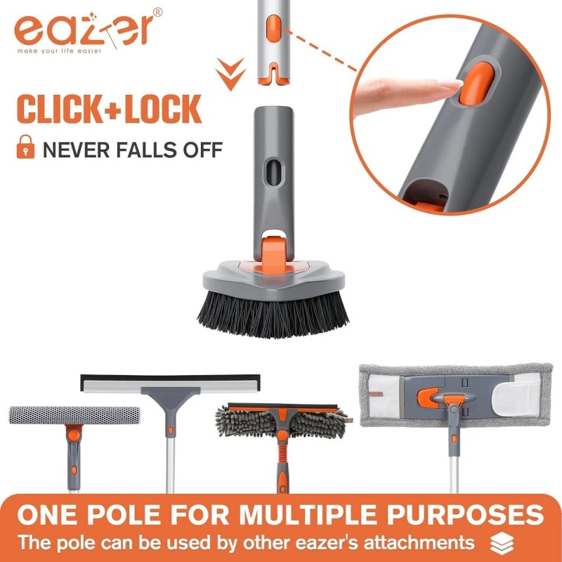 Eazer 4-in-1 Long-Handled Tub Scrubber-Versa