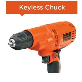 BLACK+DECKER Black & Decker DR260C Powerful Drill/Driver Kit with 6' Cord, 5.2 Amp, 3/8"