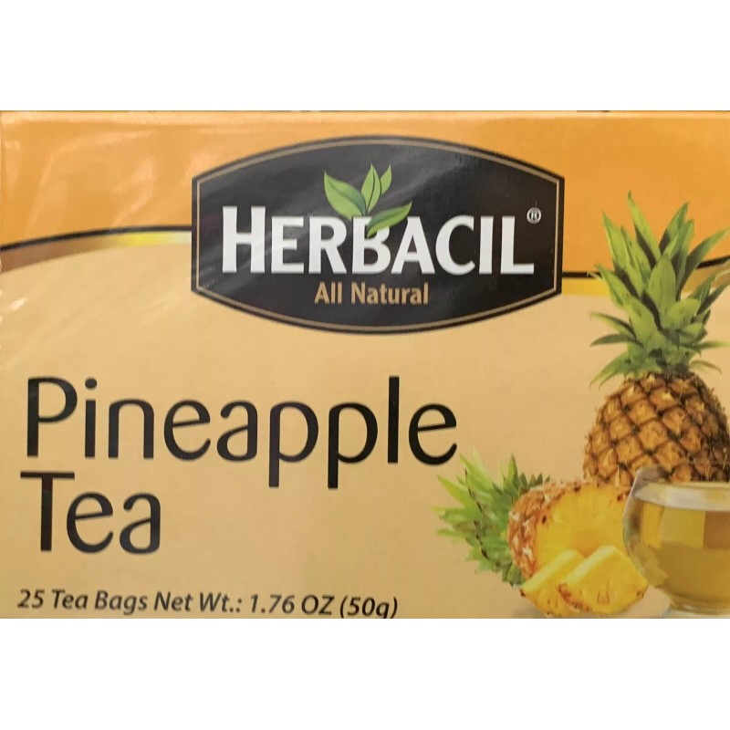 Herbacil Te De Piña 2 Pack 50 Tea Bags Pineapple