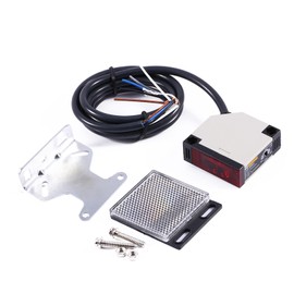 ZAWELIYO Photoelectric Sensor 110v, AC 90-250V 3A E3JK R4M1 photoelectric switch sensor with Specular Reflection Photoelectric