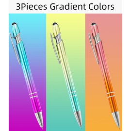 aigHOMnE 3 Pieces Pin Pen Weeding Pen Tool for Vinyl, Precision Weeding Pen Tools Quick Air Release Tool Pinpen Vinyl Pen Weeder Touch Screen Pen (Gradient Color, 3)